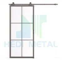 Metalli- ja lasiliukuovi